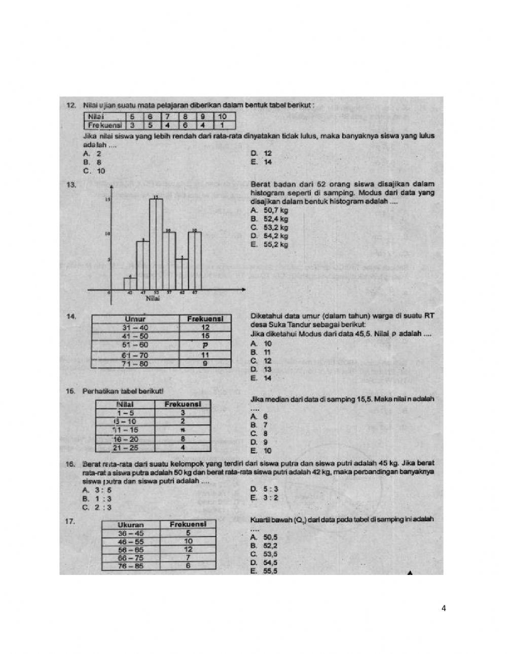 Penilaian akhir semester(susulan-remidi)