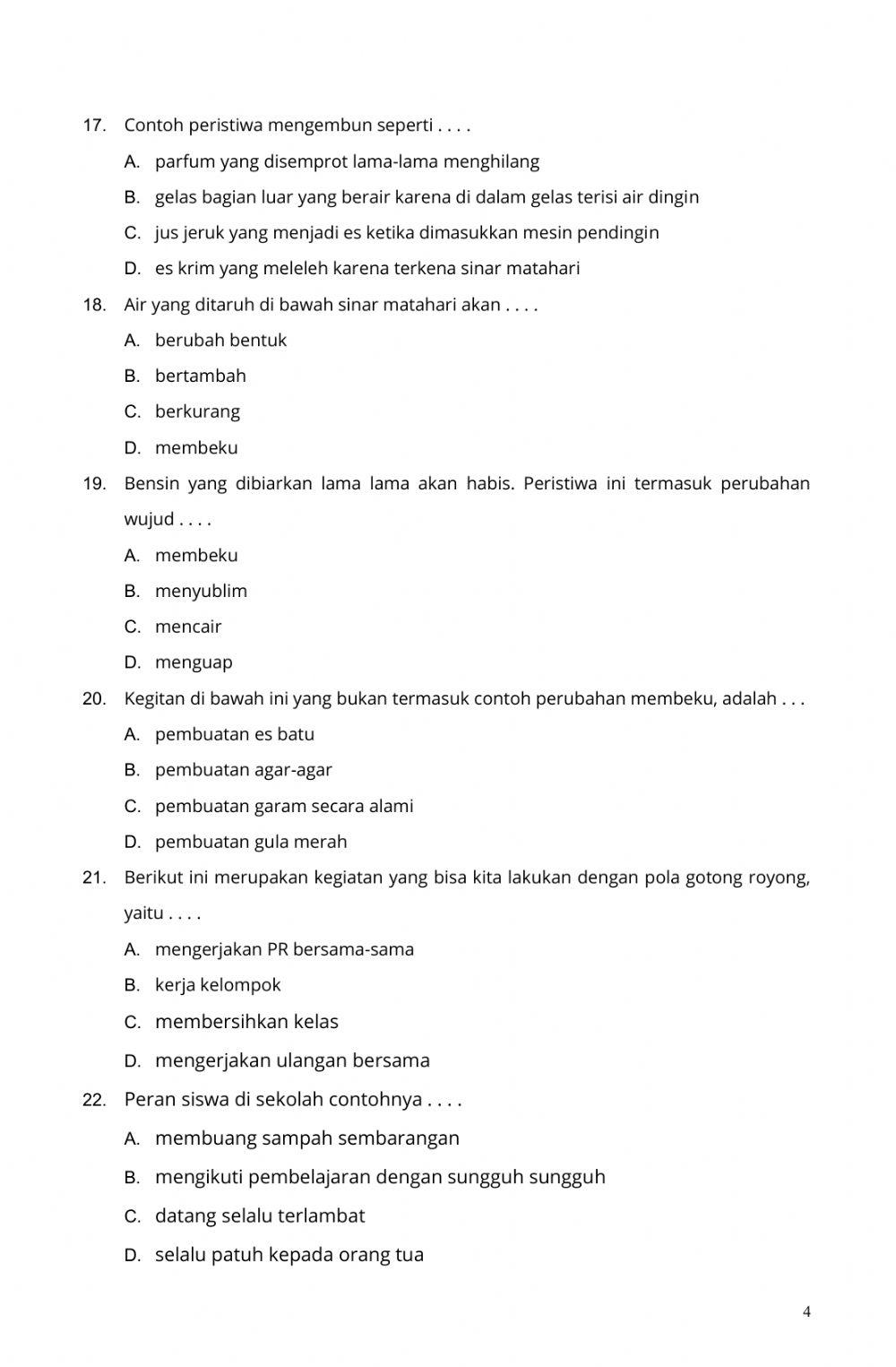 LATIHAN PAS TEMA 3 Kelas III