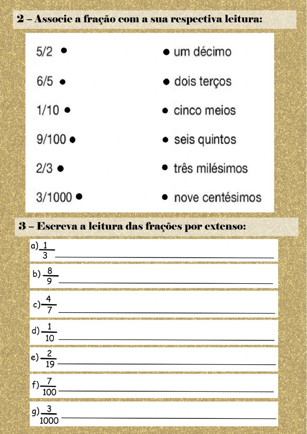 Leitura das frações