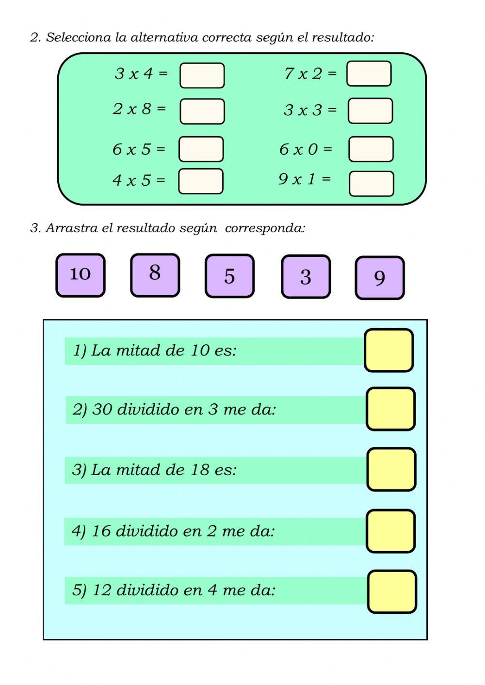 Evaluación matematica