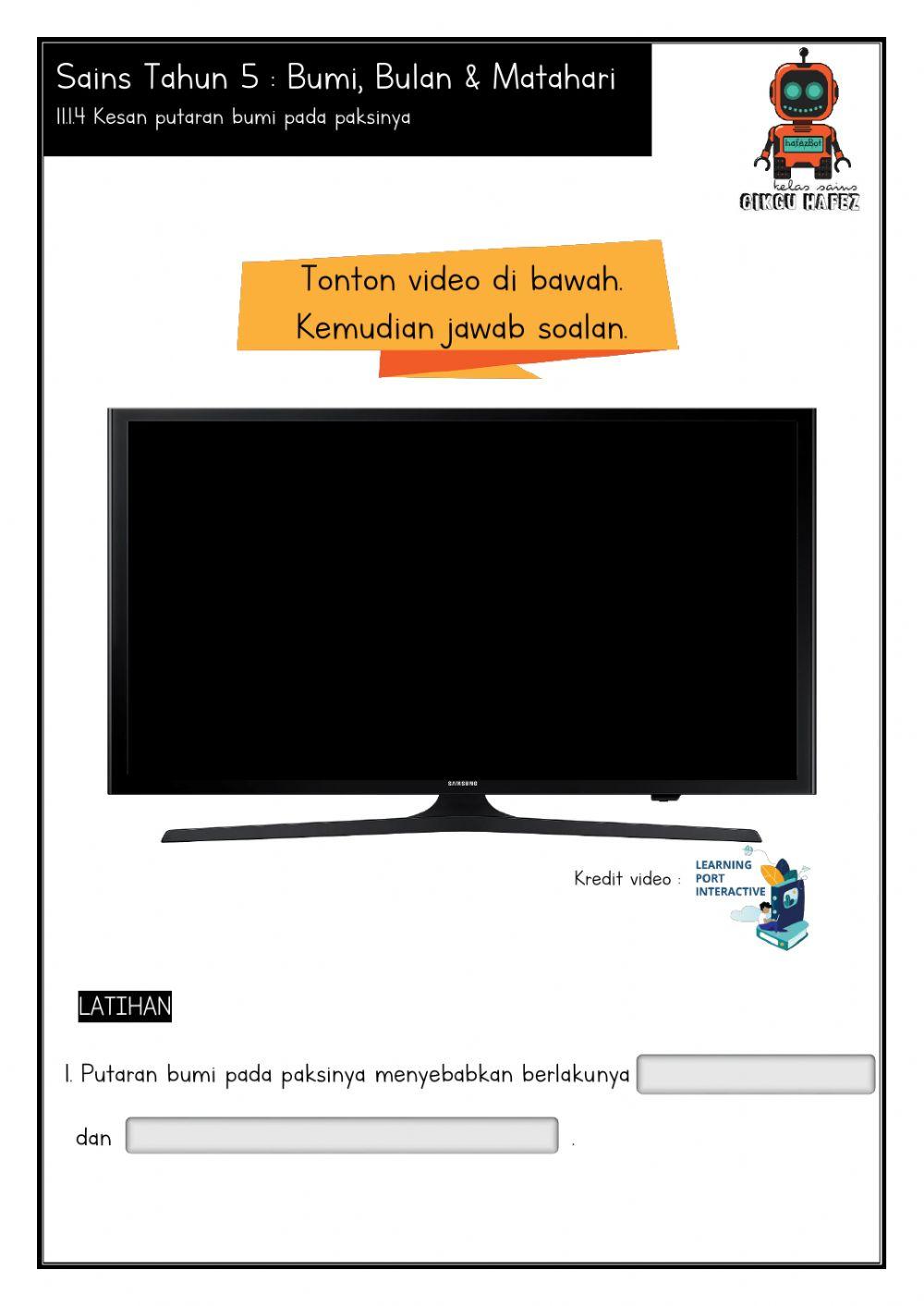 Kesan putaran bumi pada paksinya