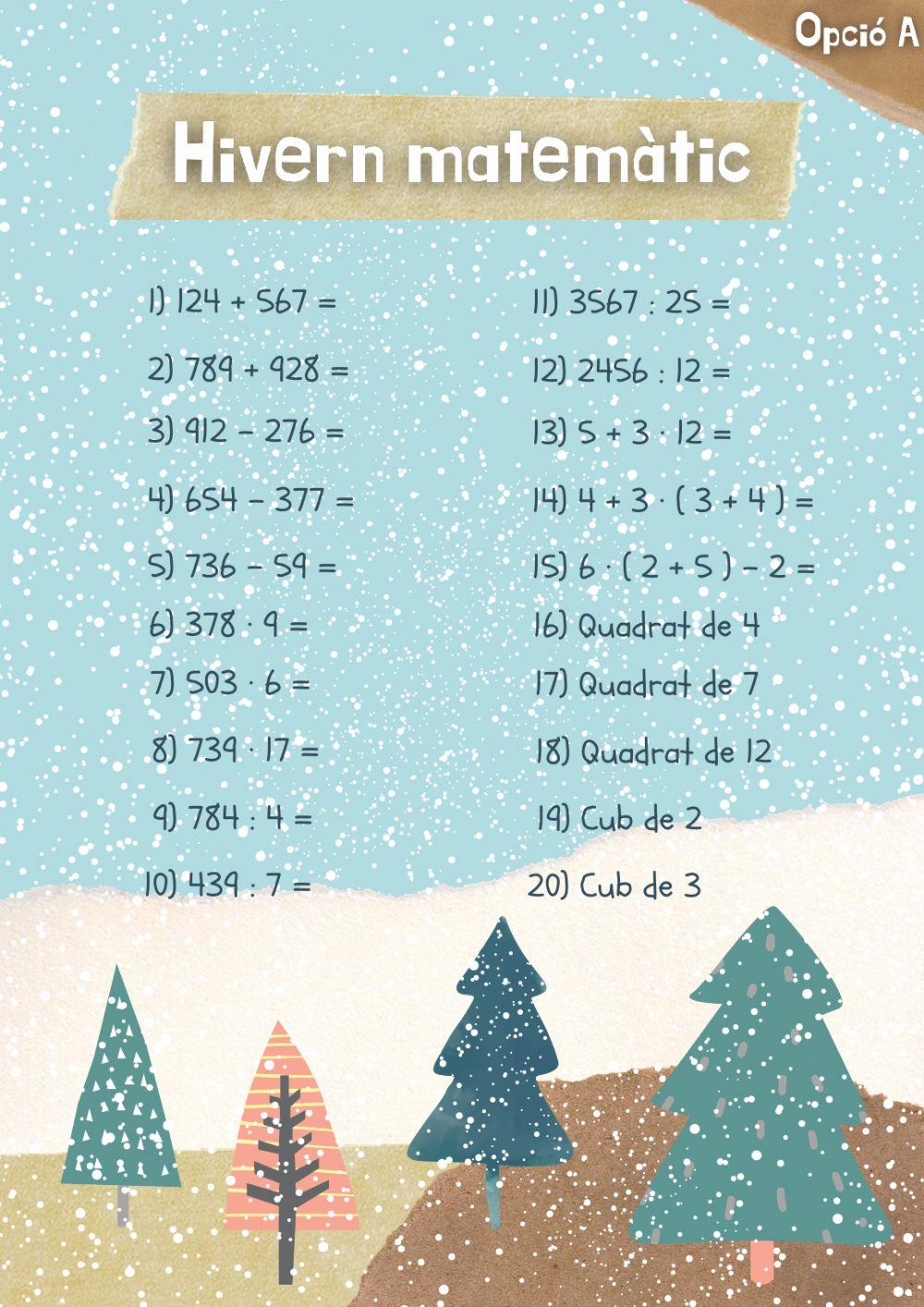 Operacions bàsiques (Hivern matemàtic - A)