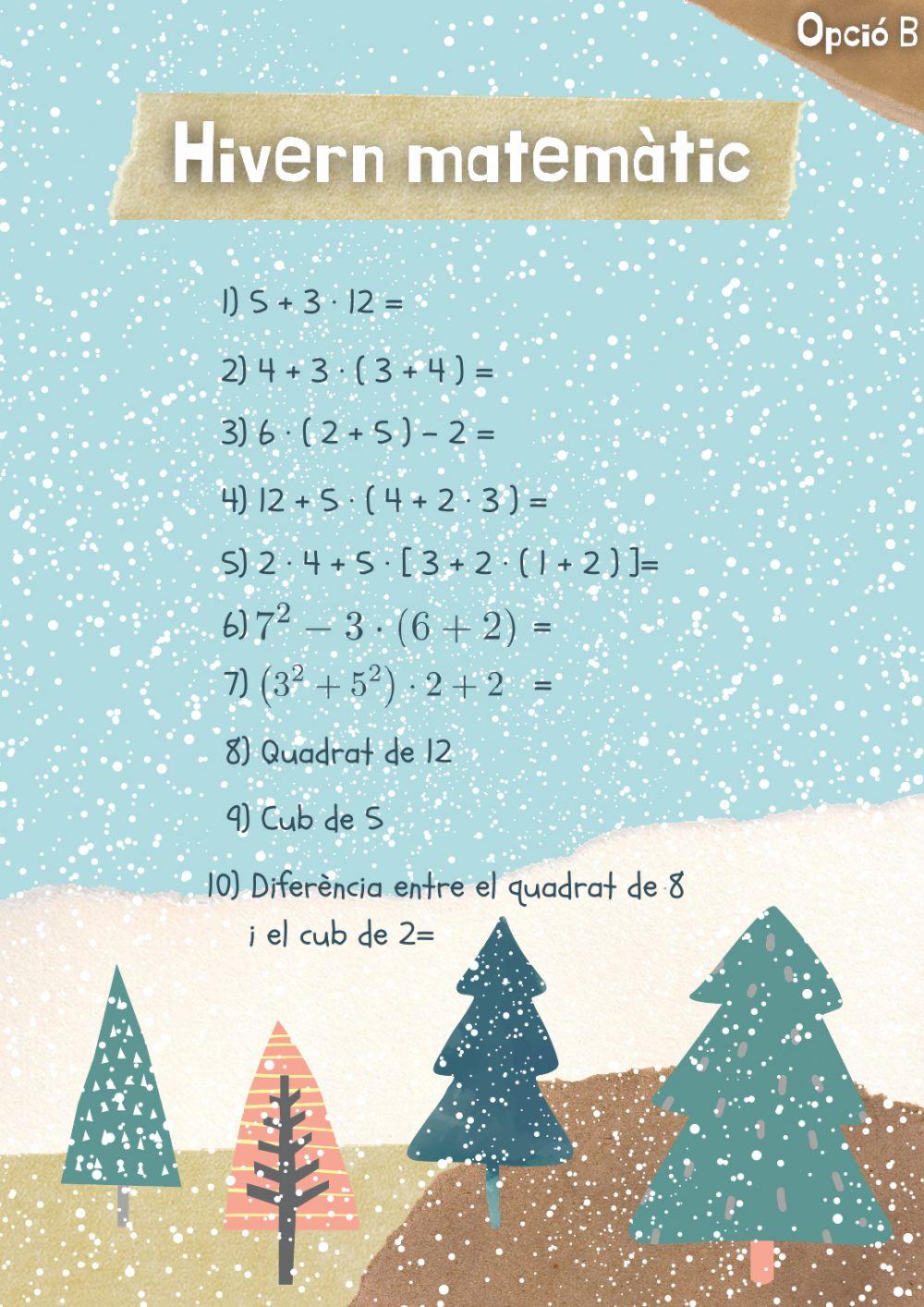 Operacions bàsiques (Hivern matemàtic - B)