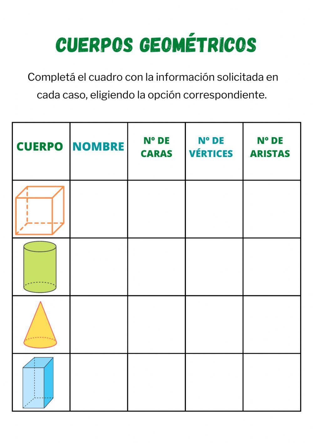Cuerpos geométricos 3º ep