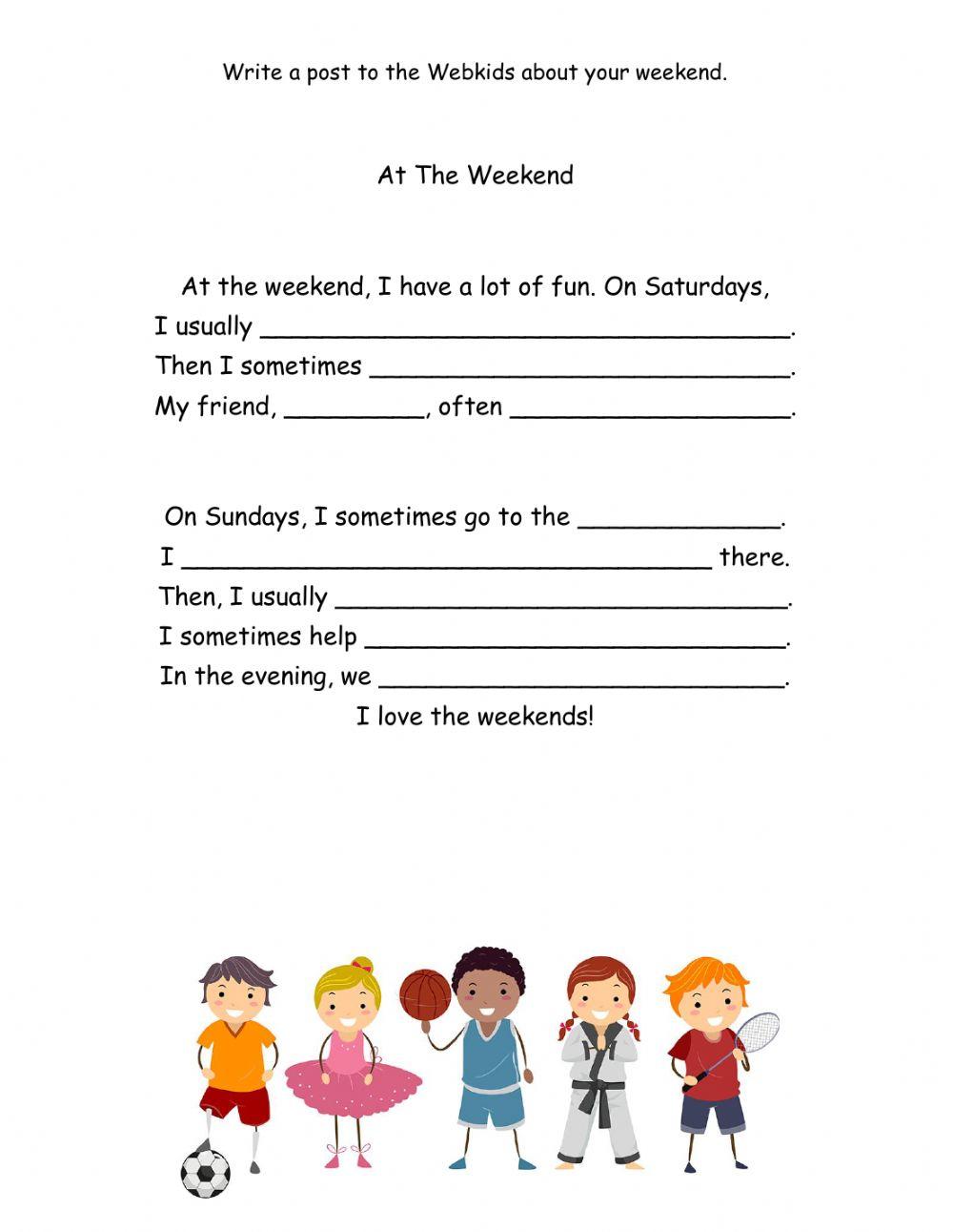 Writing: Post about My Weekends