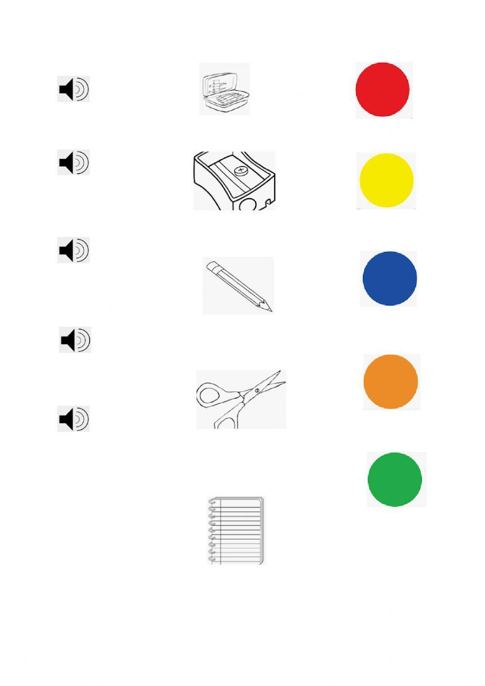 School things-colours