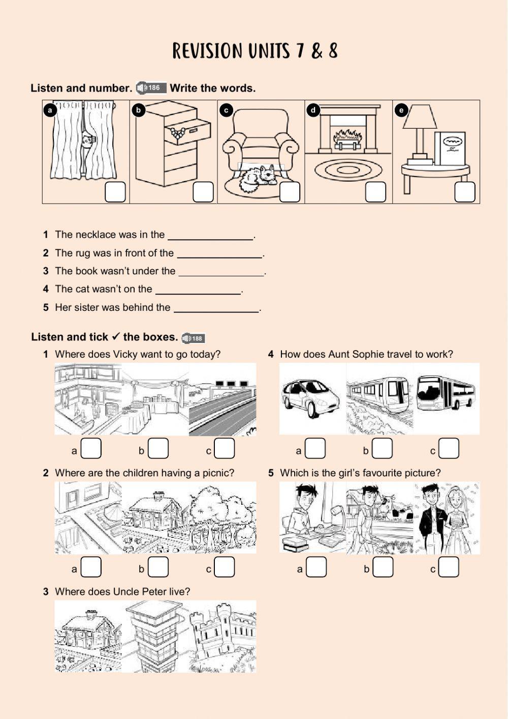 BRIGHT IDEAS 3 REVISION: Units 7 & 8
