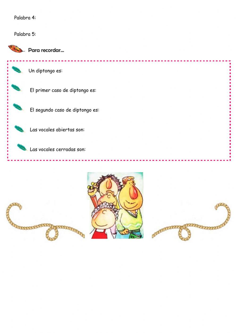 Ficha de repaso-Diptongo