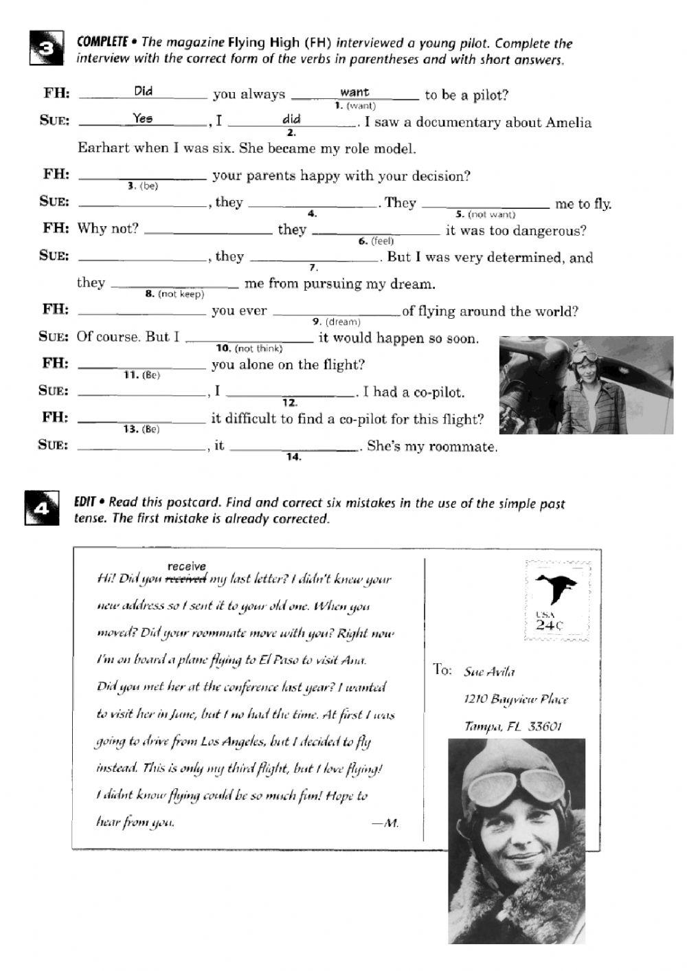 Simple past negatives and questions