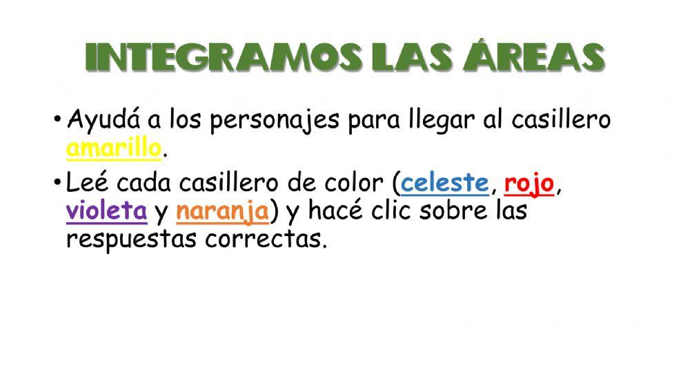 Integramos lo aprendido Integramos lo aprendido