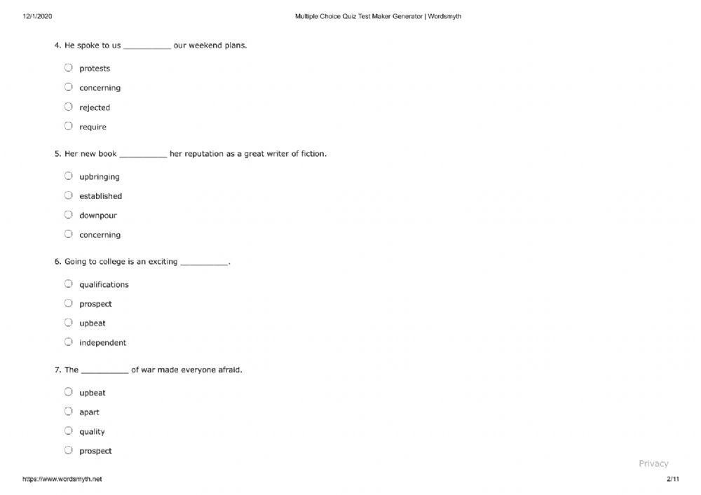 English vocabulary-revision 1-12