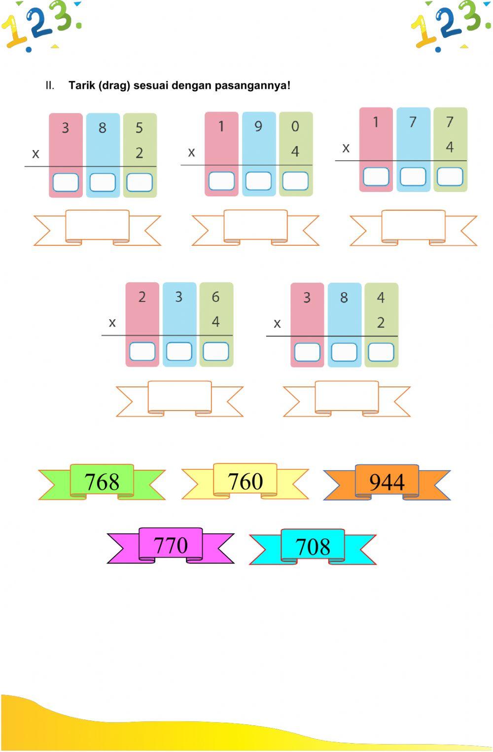 Latihan pas muatan matematika