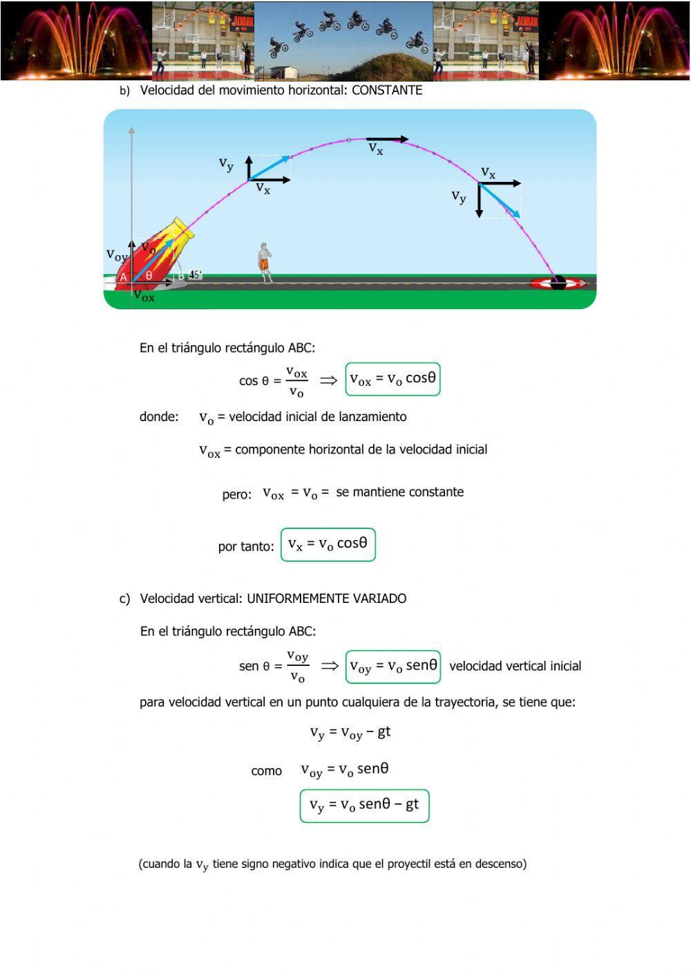 Movimiento de tiro parabólico