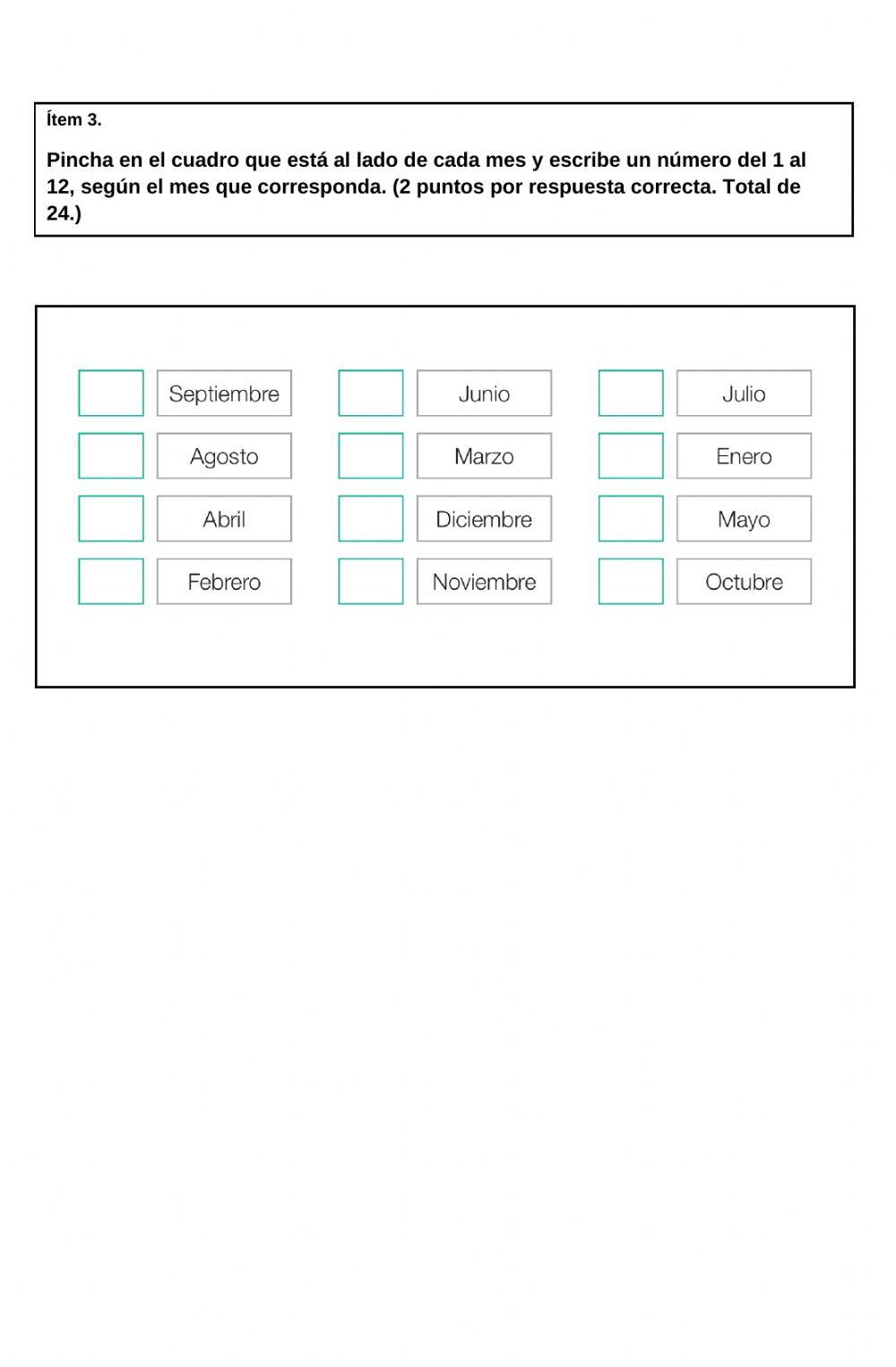 Prueba Matemáticas Diciembre