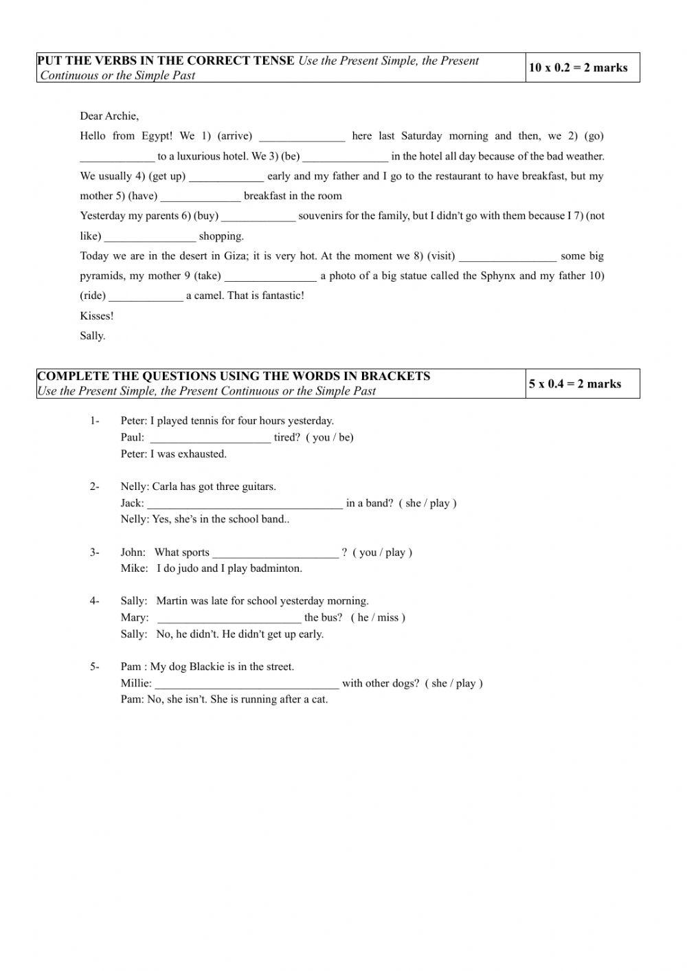 Kids 5 - WRITTEN TEST (9)