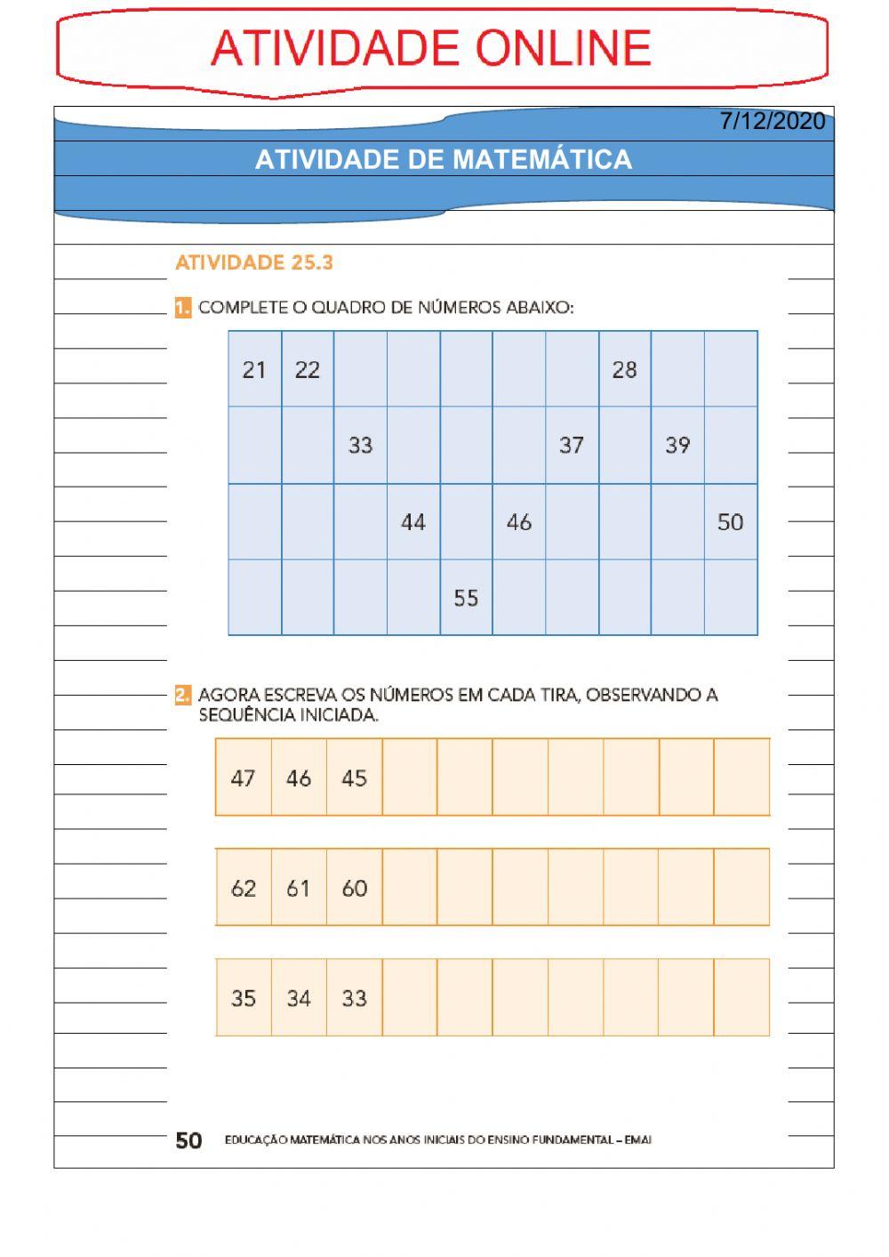 Sequência numérica