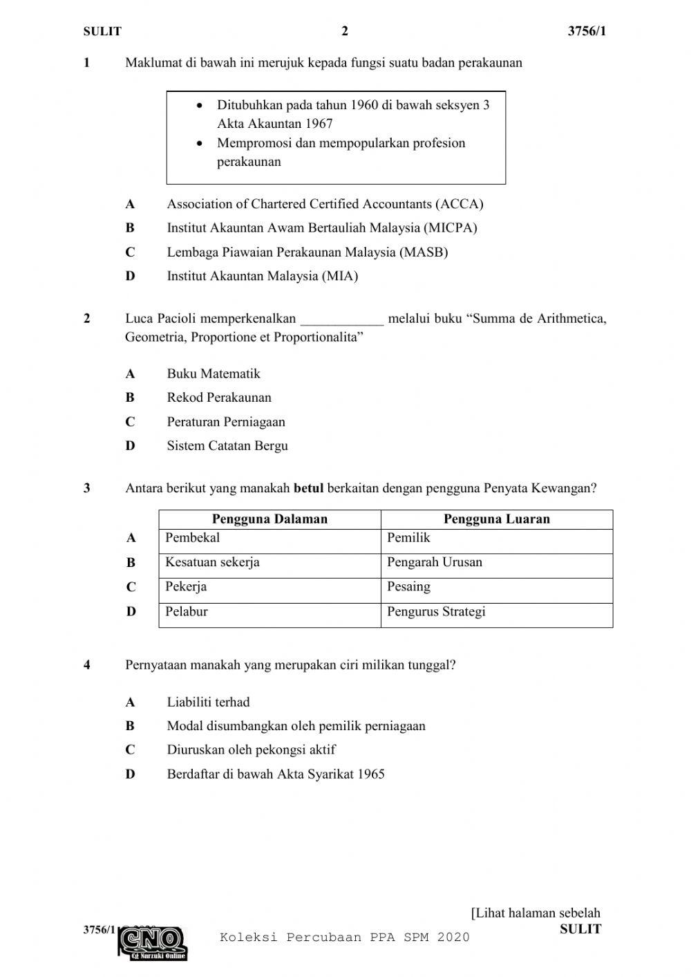 Kertas percubaan kulai