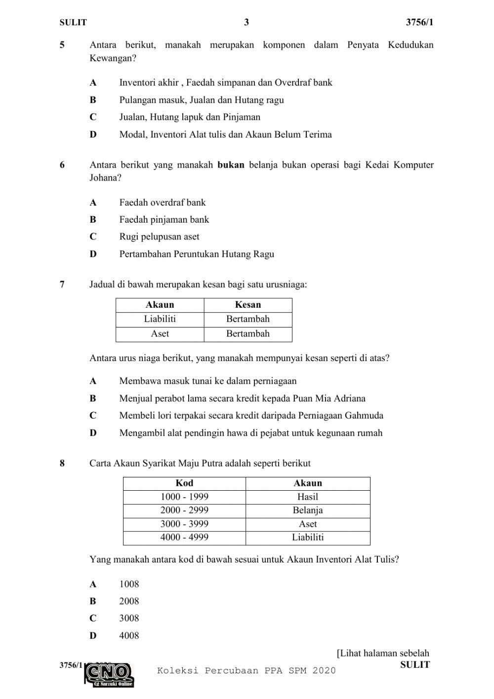 Kertas percubaan kulai