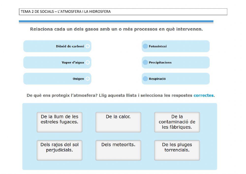 L'atmosfera i la hidrosfera II