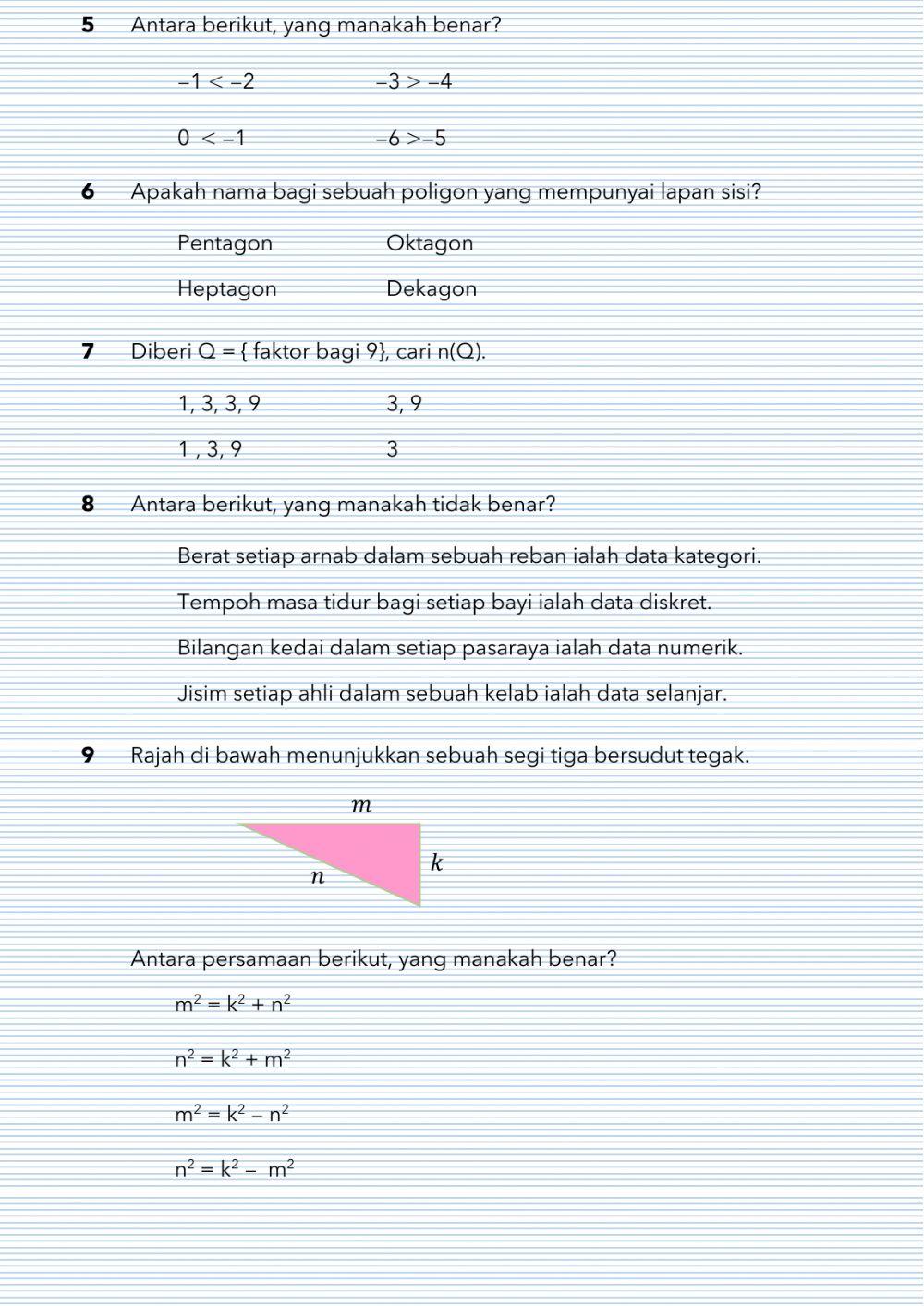 Ulangkaji pt3 set 1 bahagian a