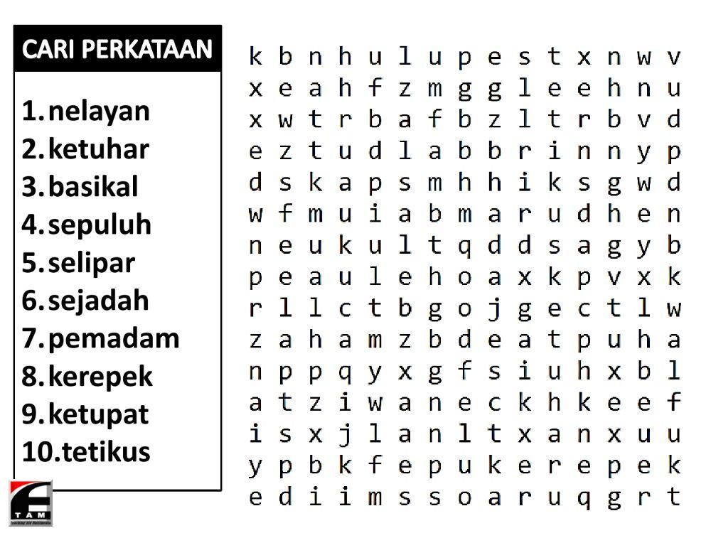 Latihan Perkataan KV+KV+KVK