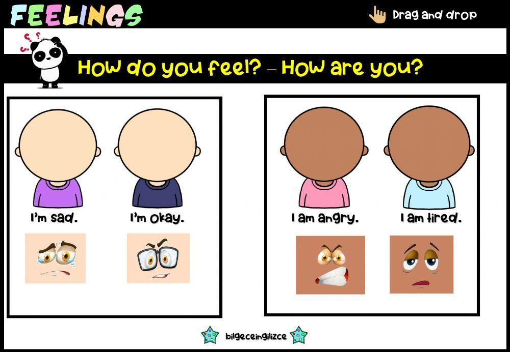 Feelings faces (drag drop)