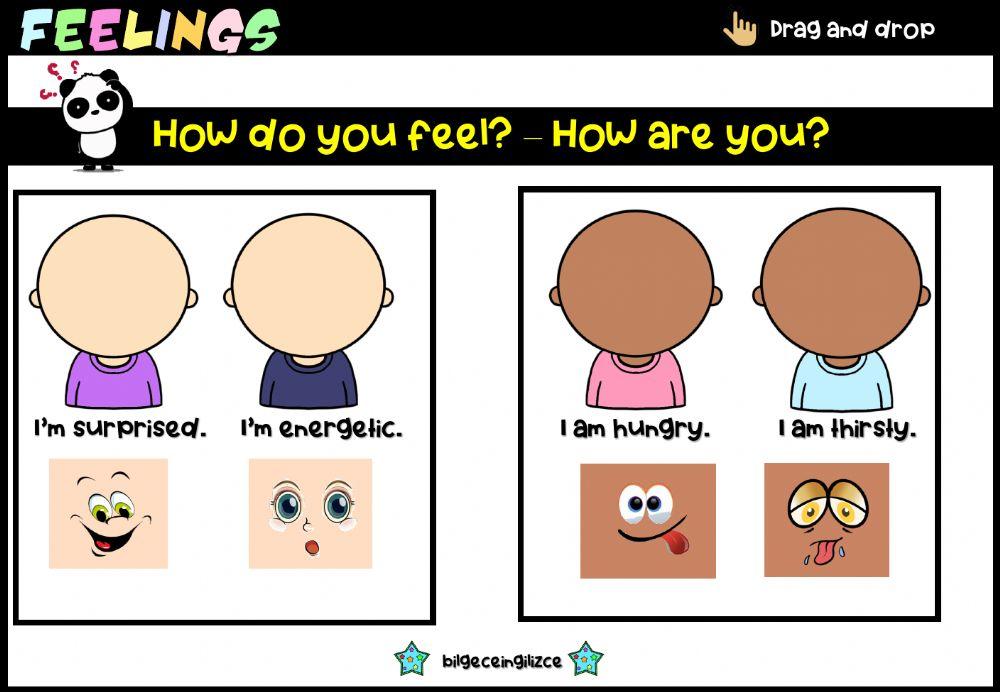 Feelings faces (drag drop)
