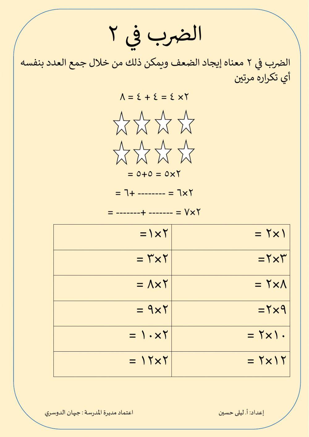 الضرب في 2 (4)