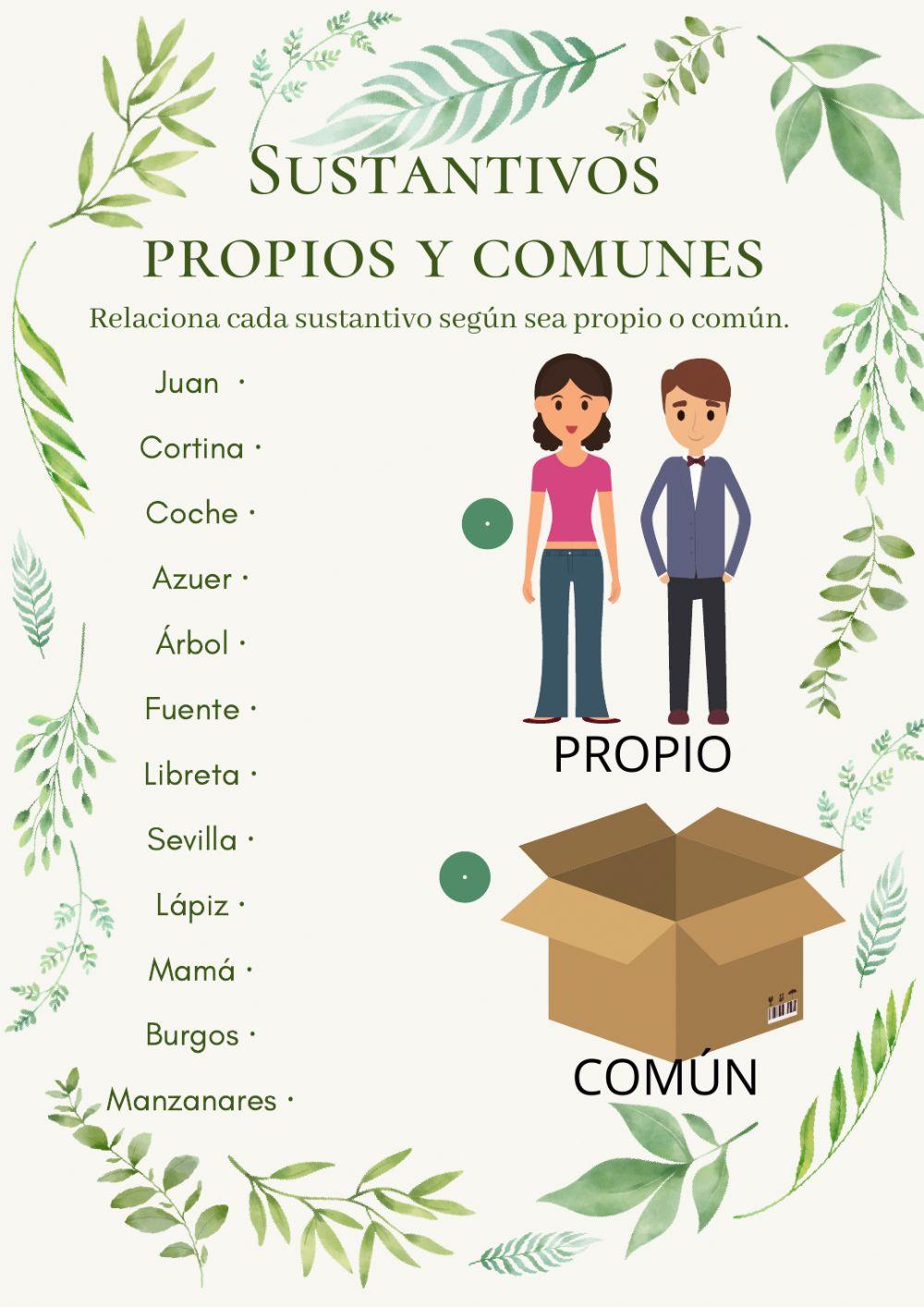 Sustantivos propios y comunes