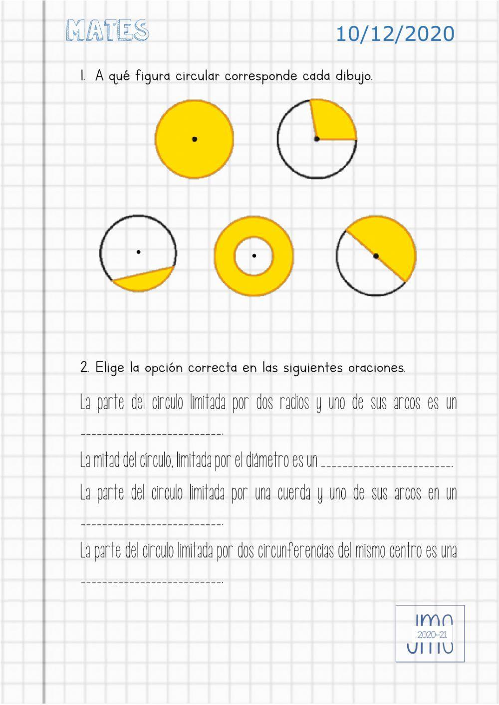 El circulo y las figuras circulares El circulo y las figuras circulares