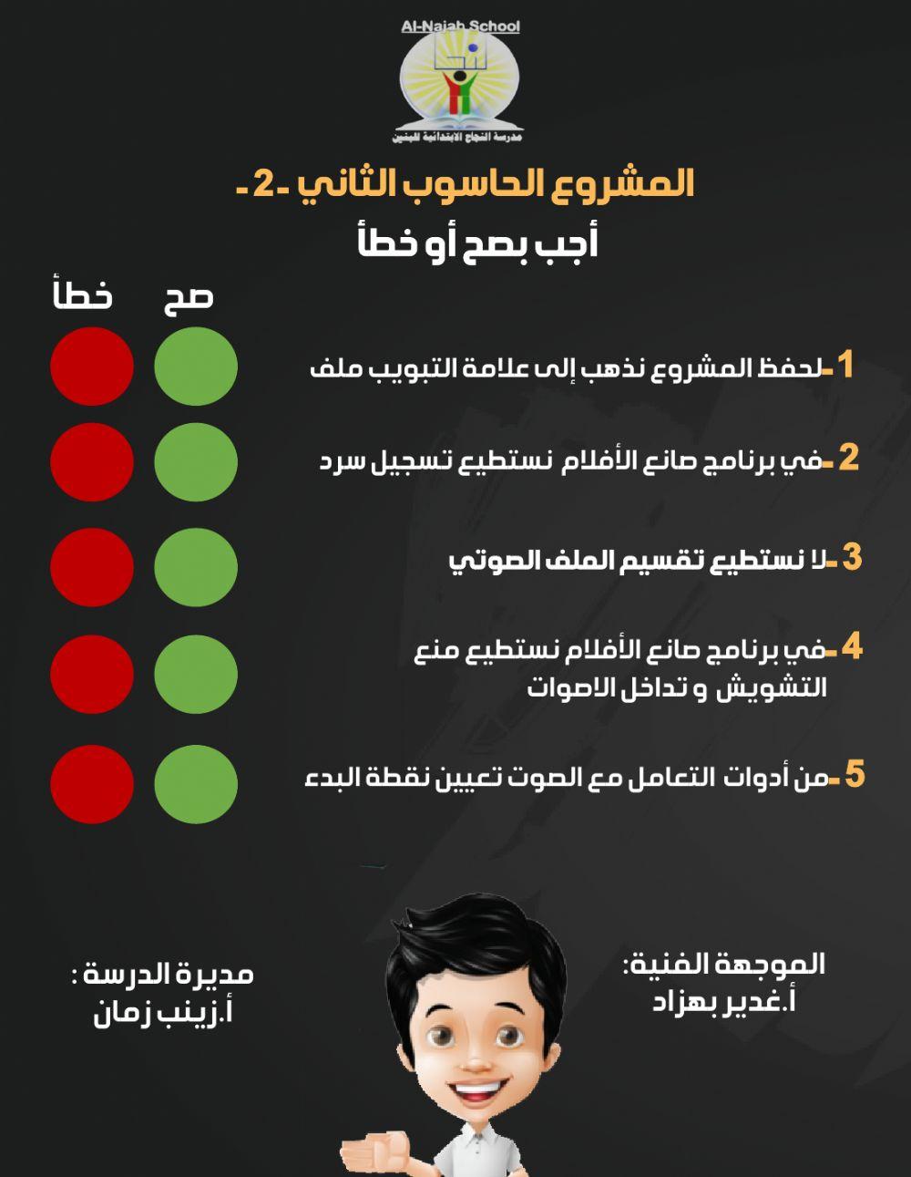 مشروع الصف الخامس