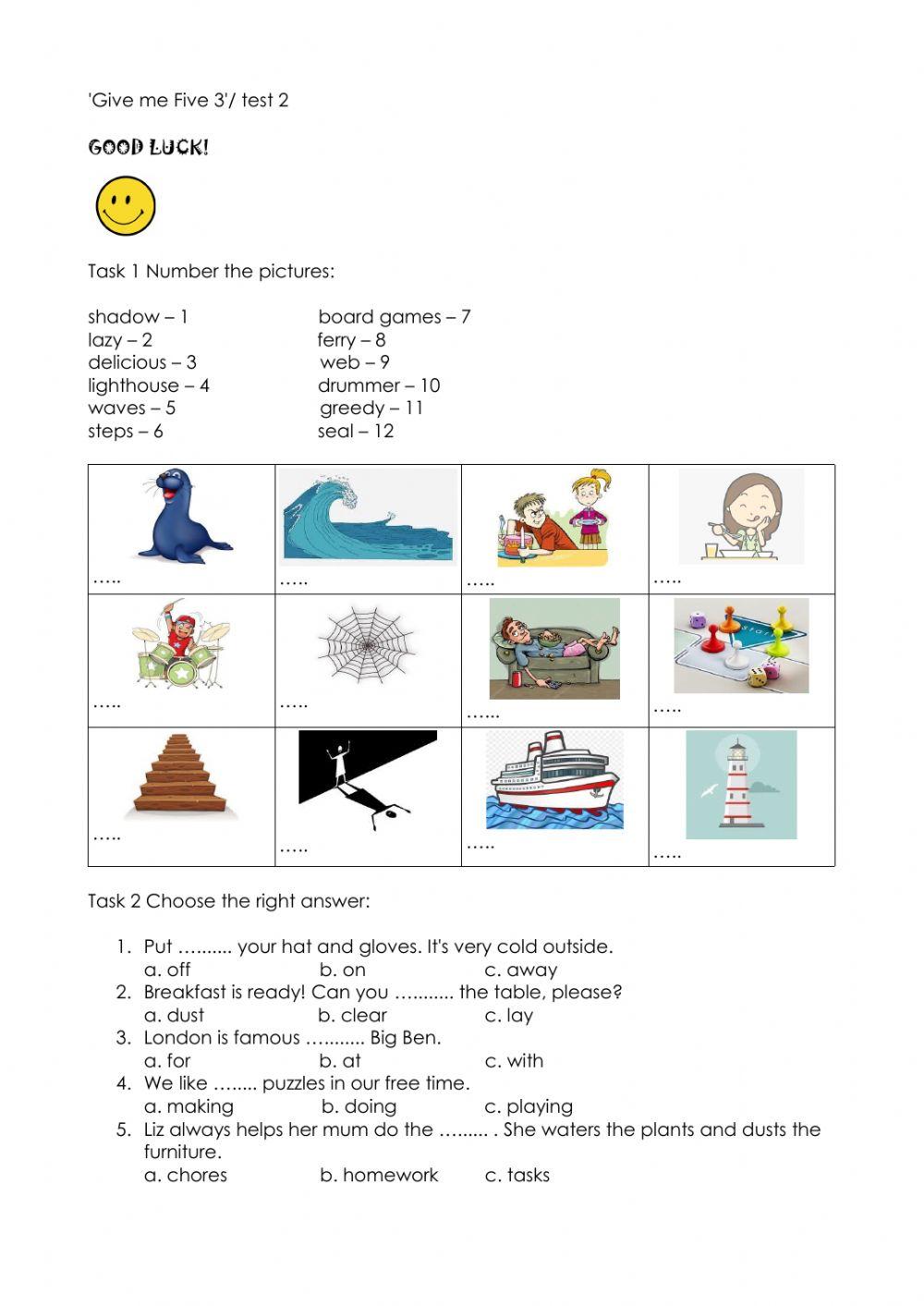 Give me Five 3 test 2