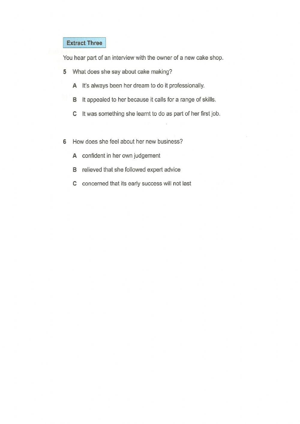 CAE  Dec 20 Listening