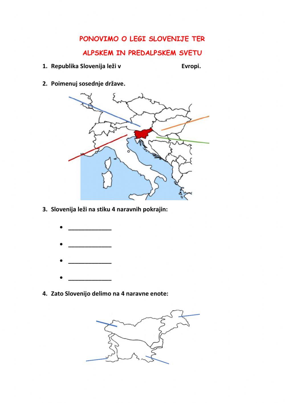 Ponovimo o legi SLO ter alpskem in predalpskem svetu