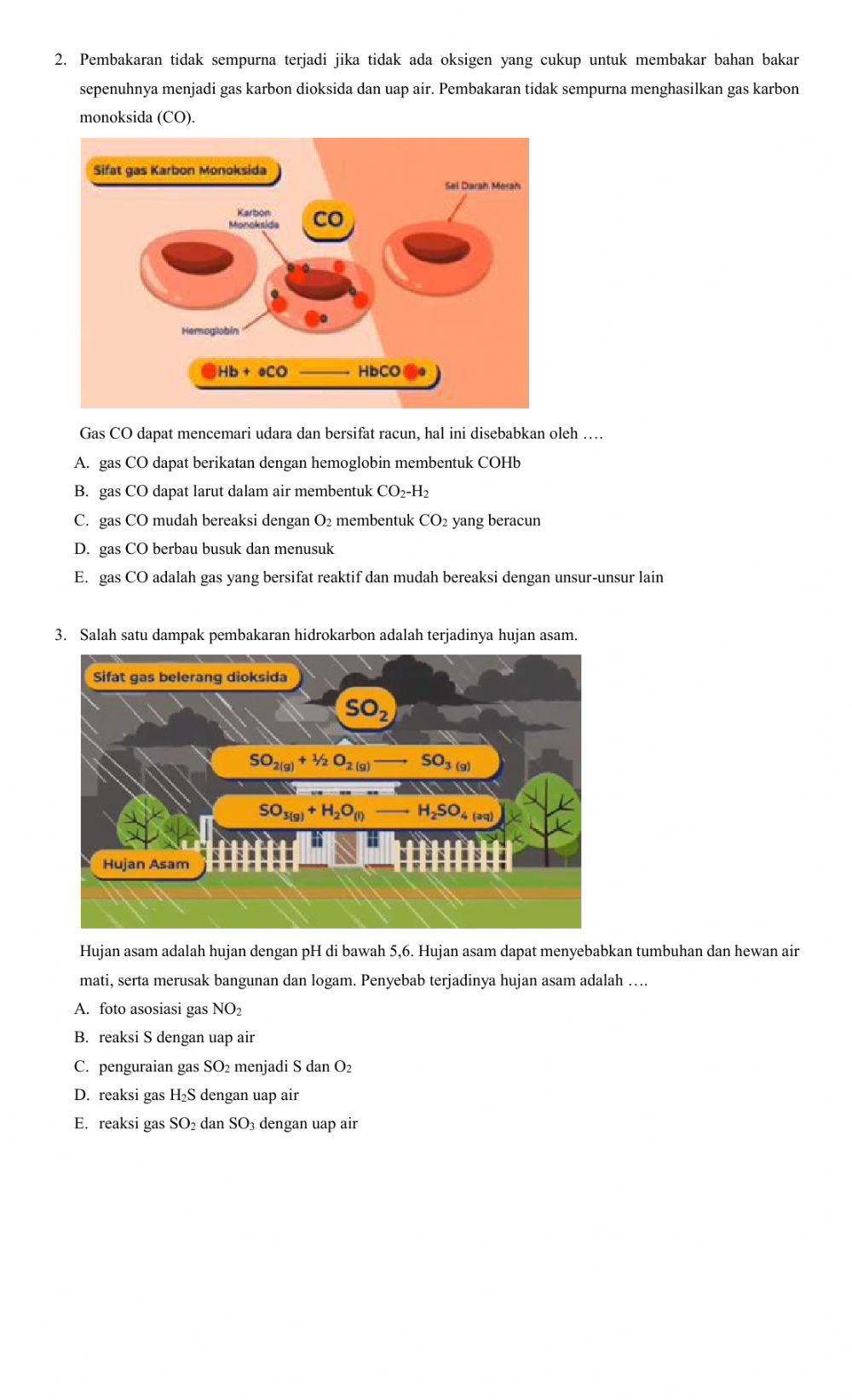 Soal pas kimia kelas xi ipa