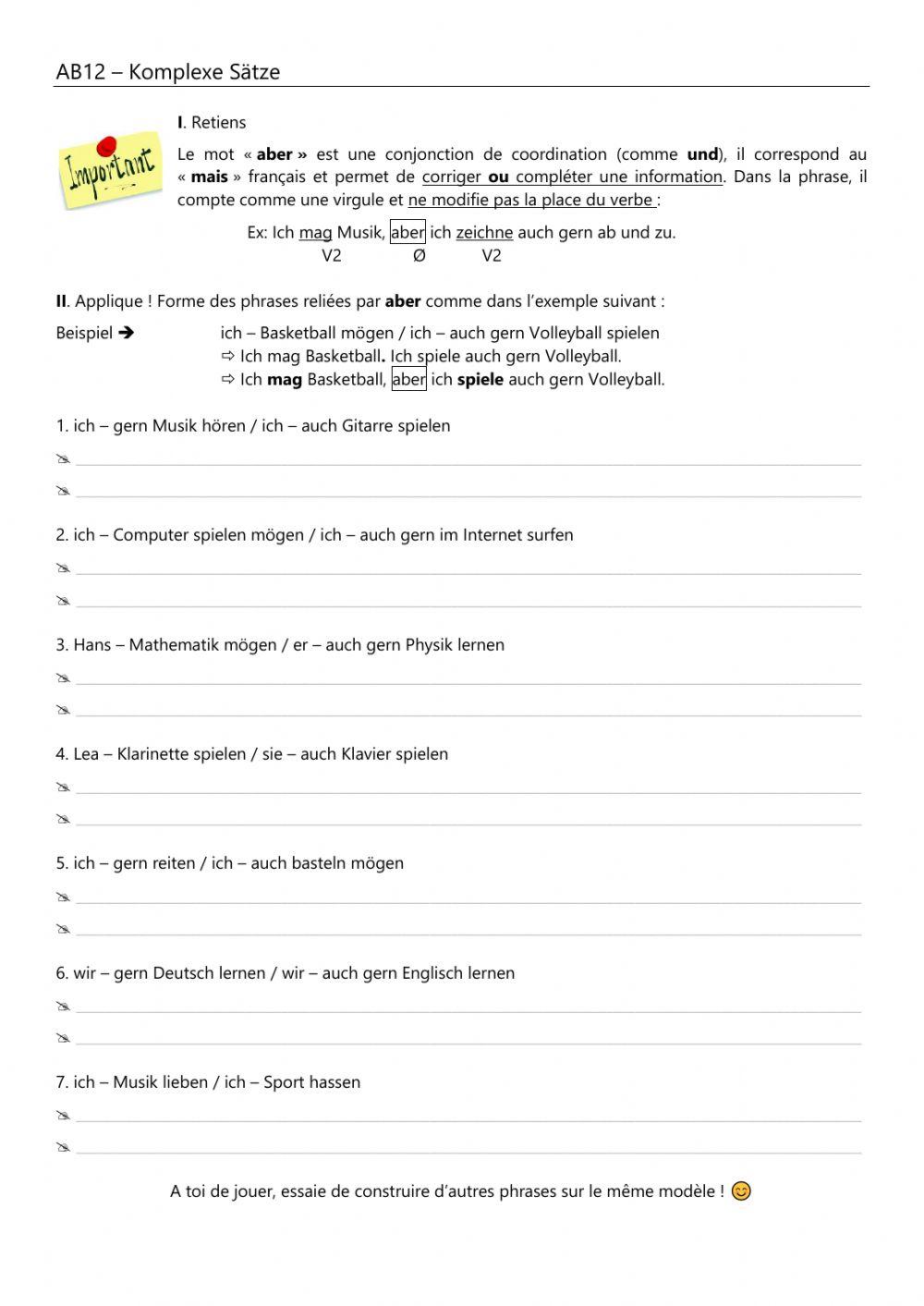 AB12 - Komplexe Sätze