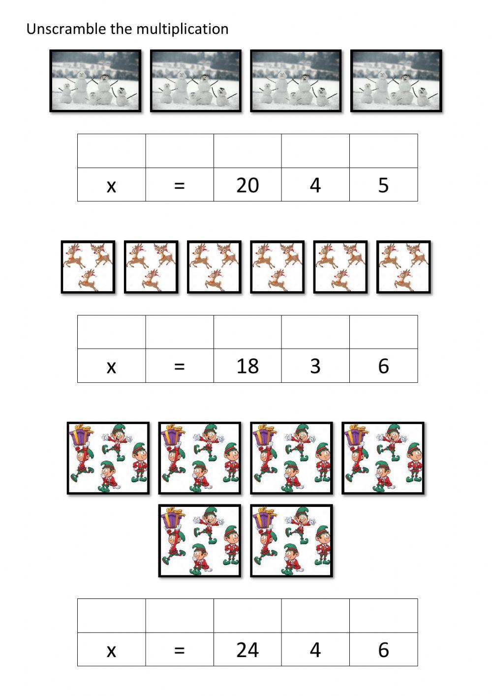 Unsclambing multiplications