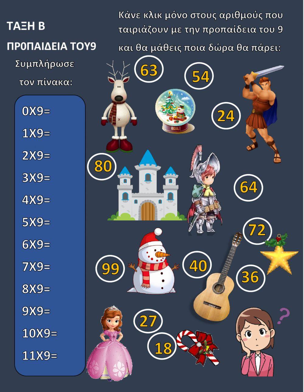 Προπαίδεια του 9