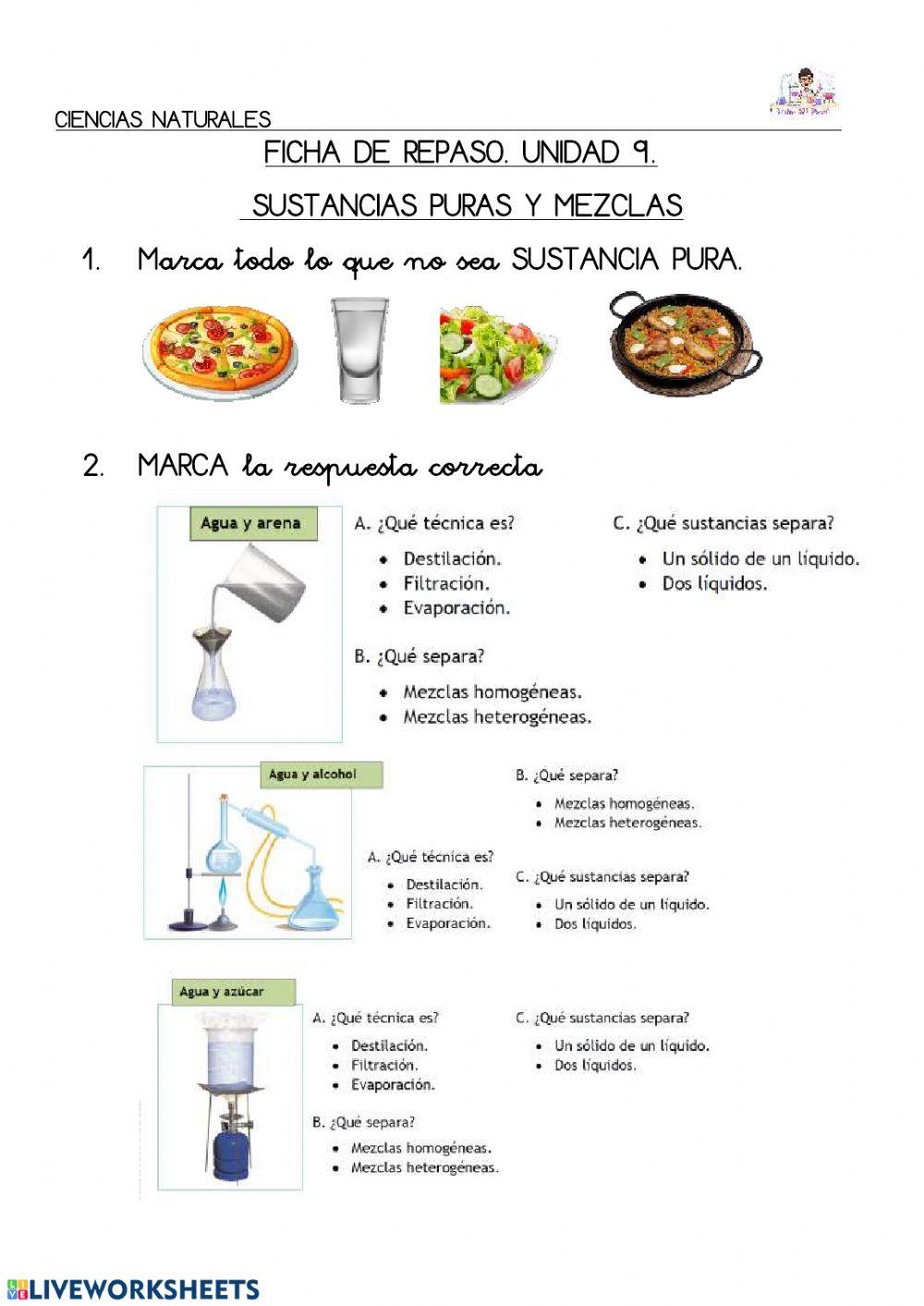 Separación de mezclas