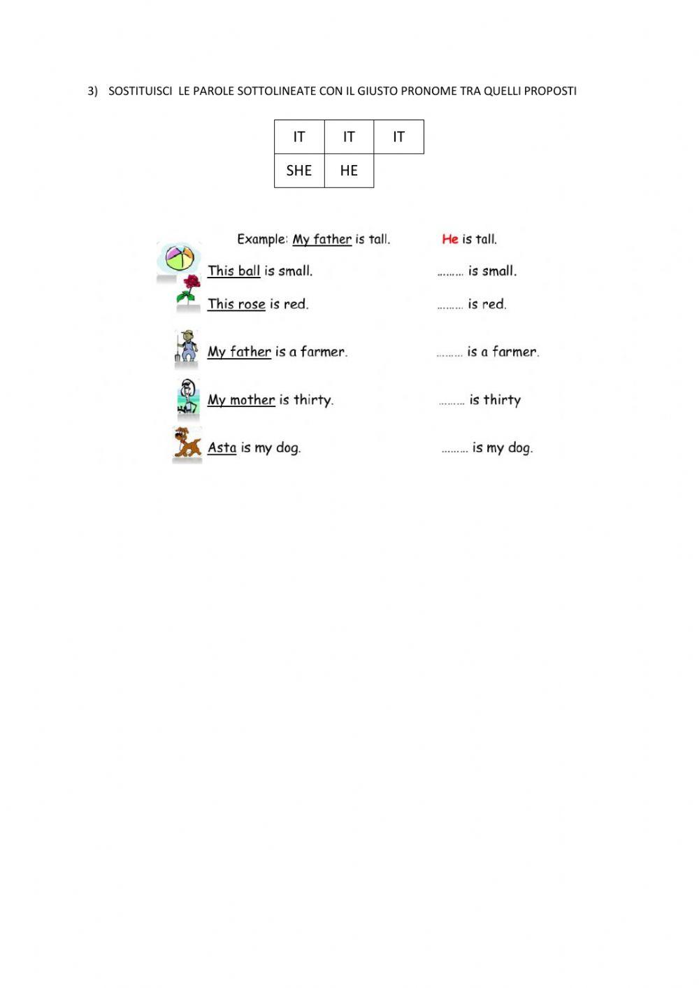 Personal pronouns and to be