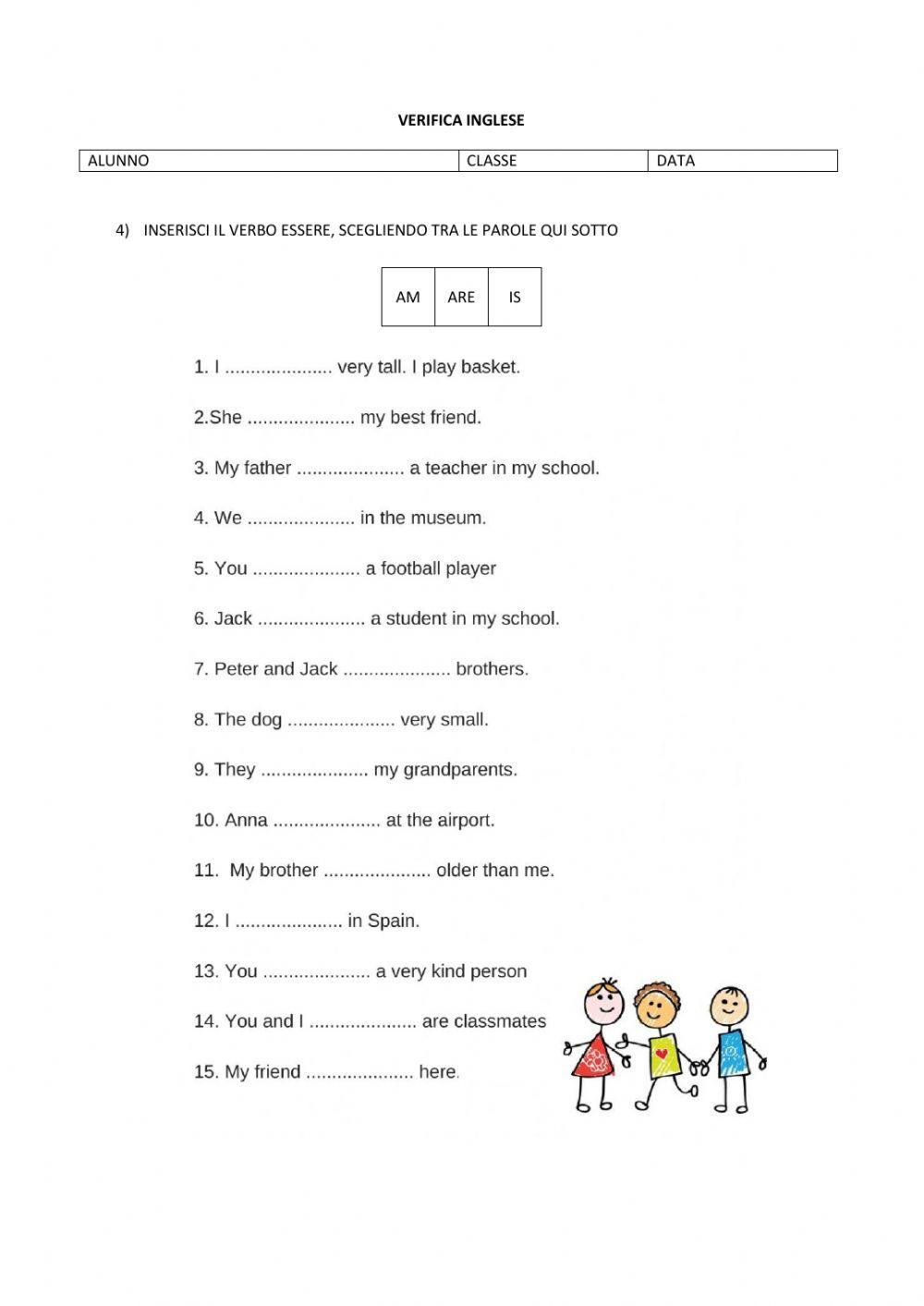 Personal pronouns and to be