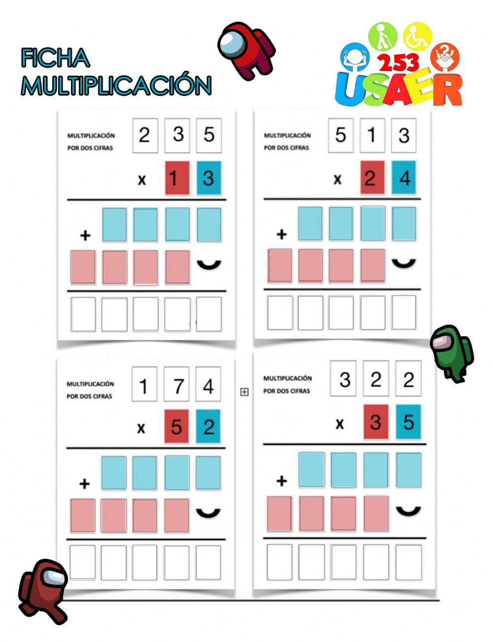 Multiplicaciones de 2 cifras