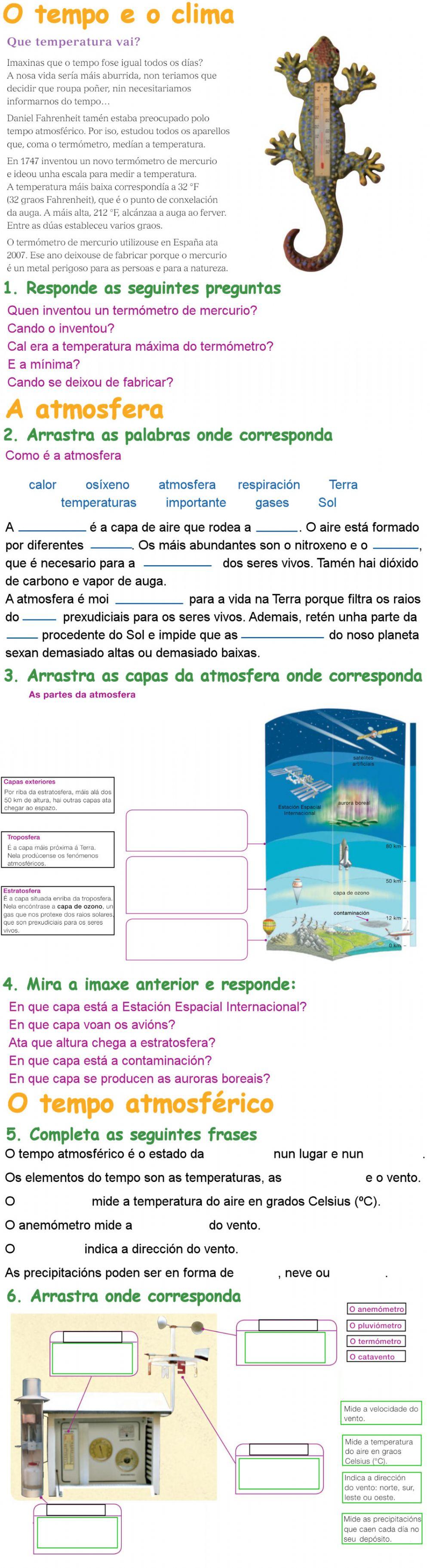 O tempo atmosférico O tempo atmosférico