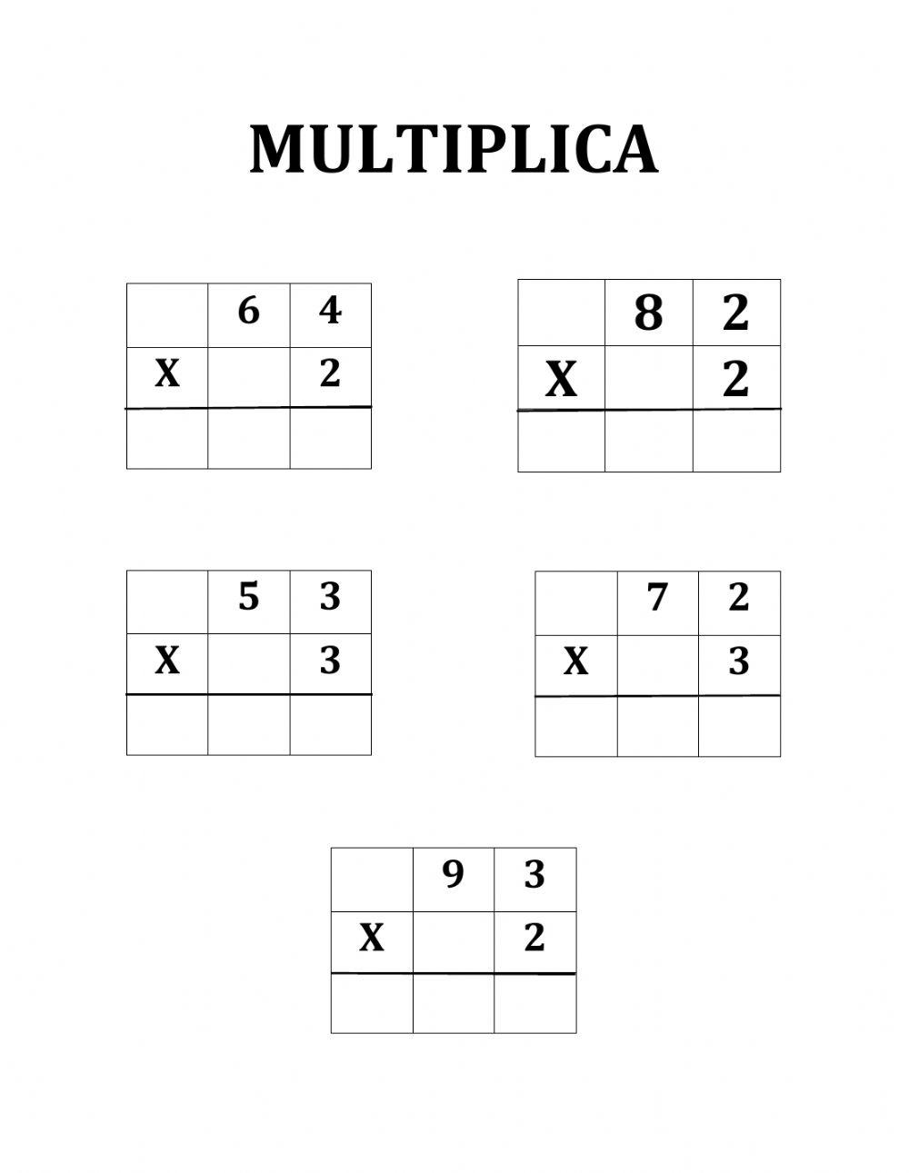 Multiplicación