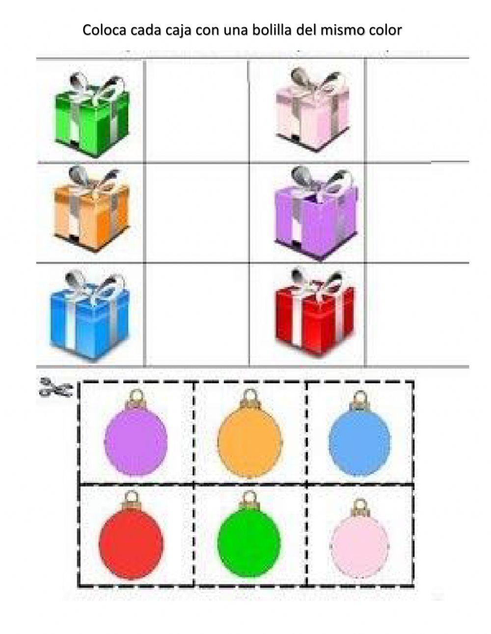 Fichas navideñas del aula amarilla