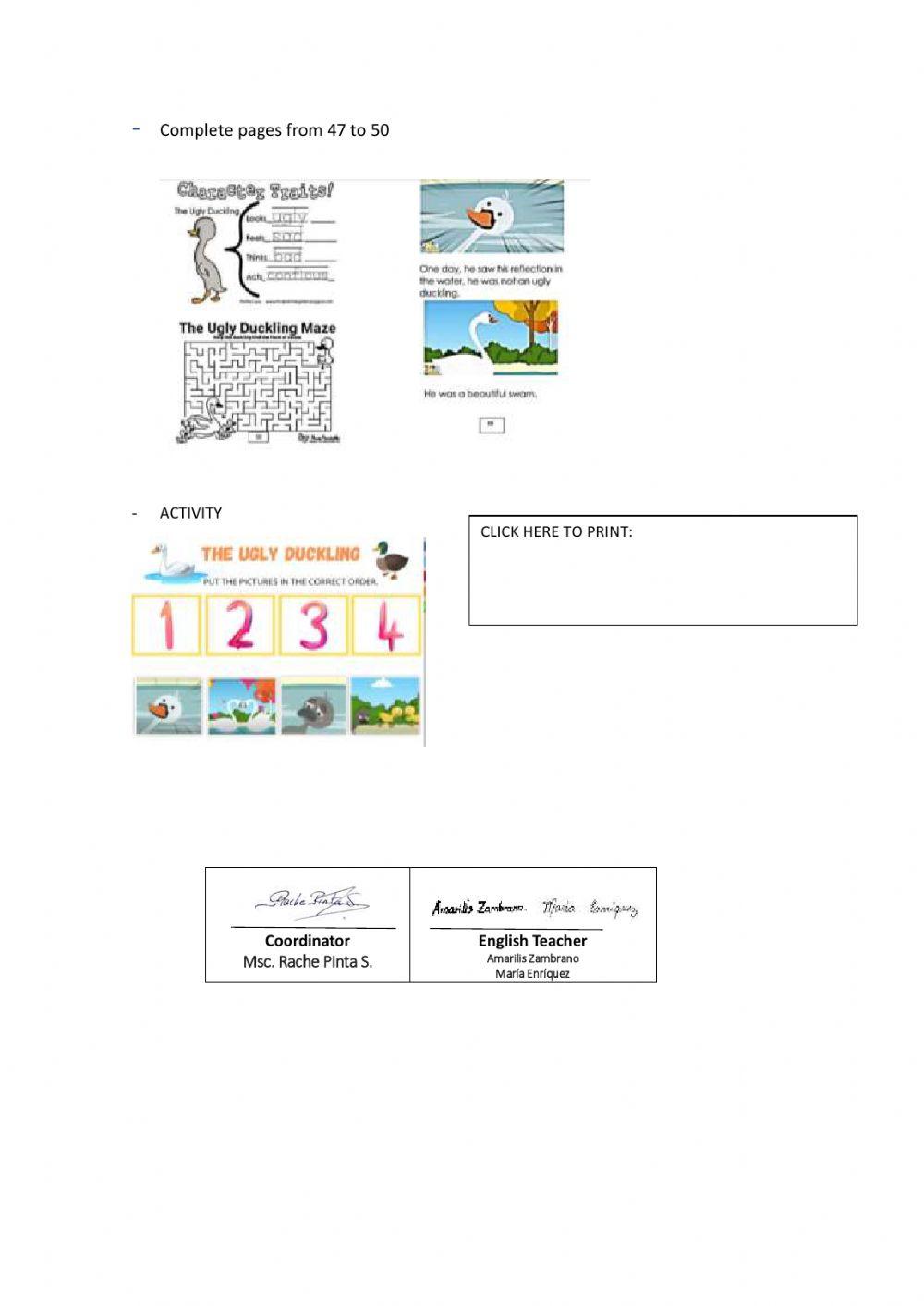 Weekly activities - Preparatory - Week 28