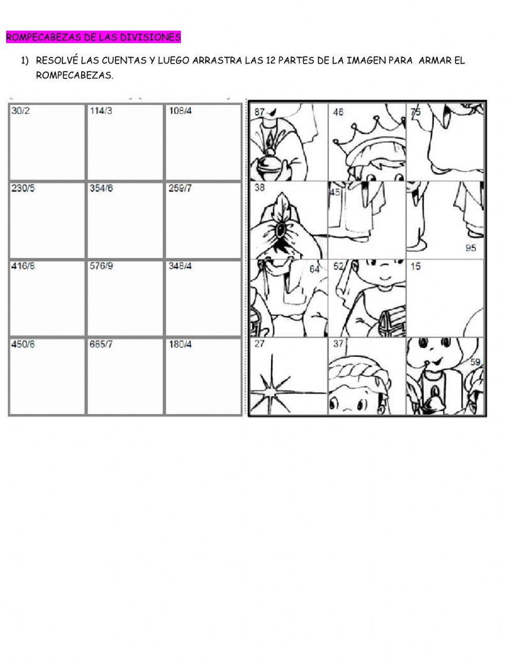 Rompecabezas reyes magos