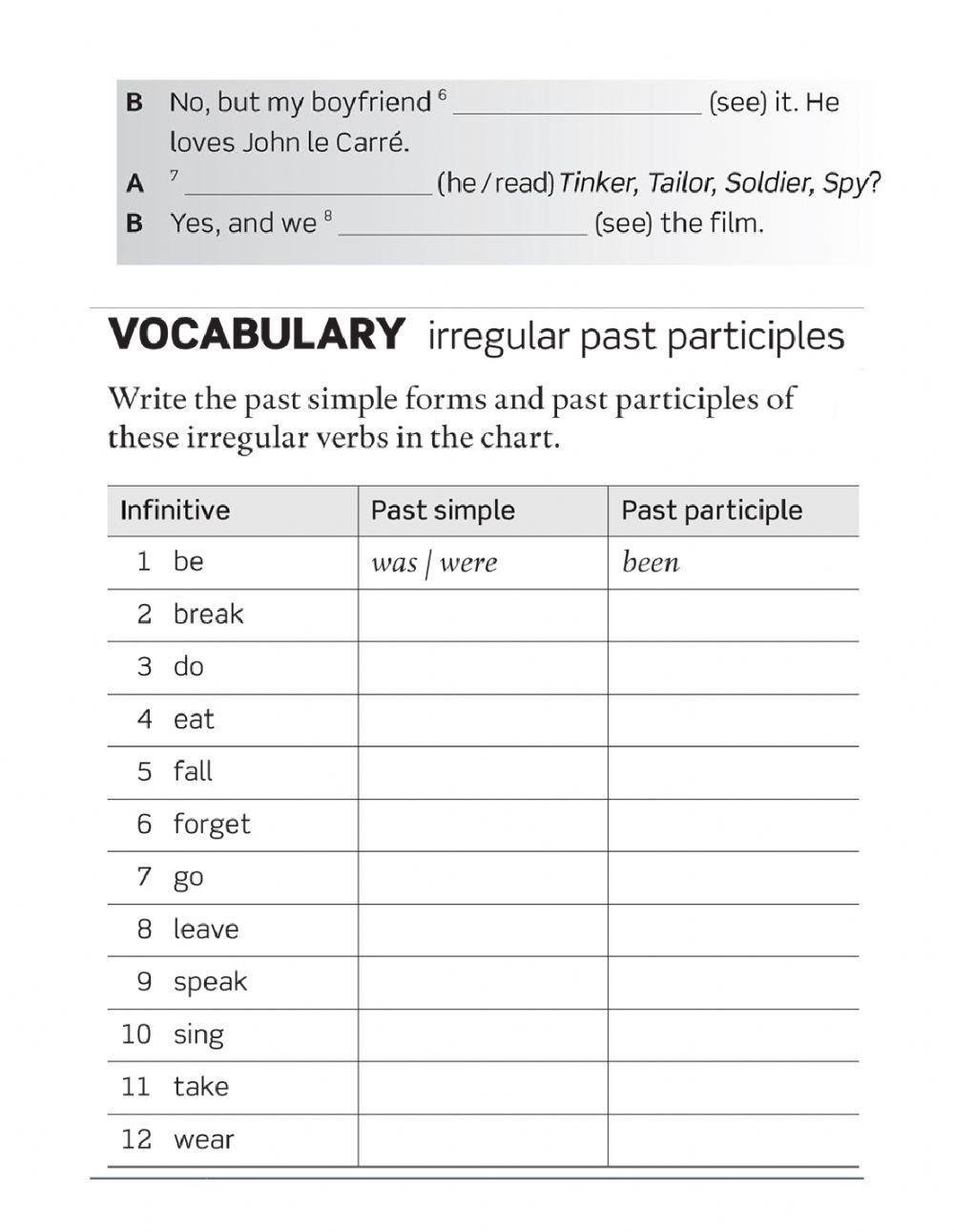 Present Perfect Quiz