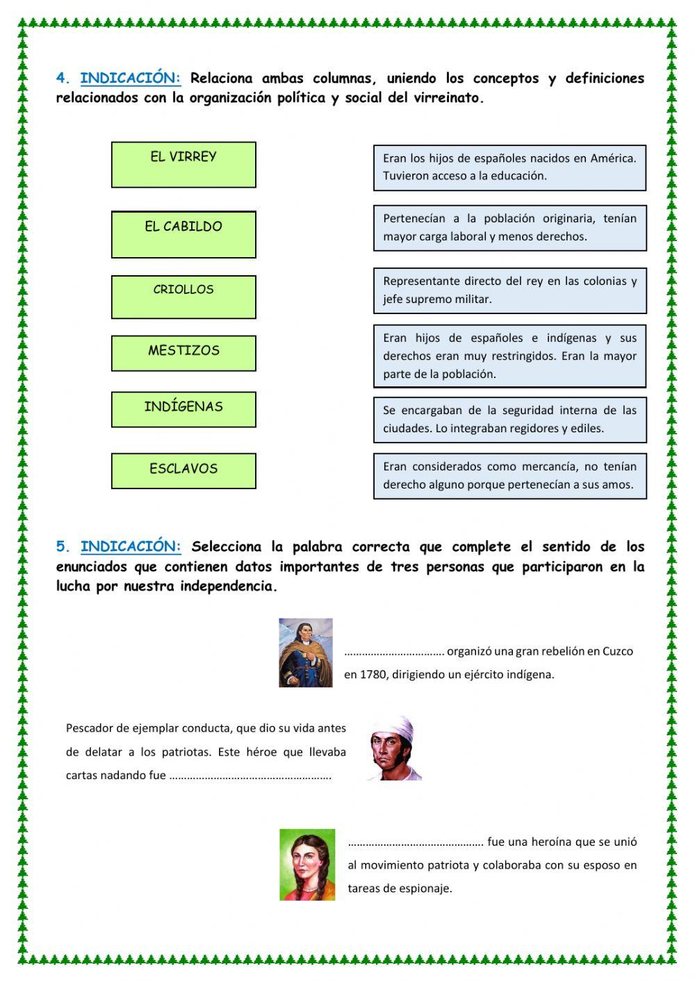 Refuerzo personal social 5°