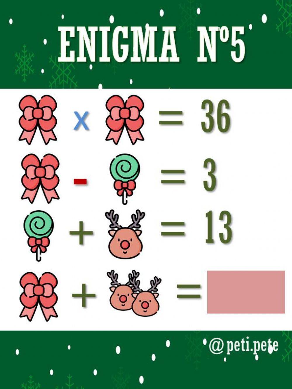Enigma 5 (enigmas navideños) Enigma 5 (enigmas navideños)
